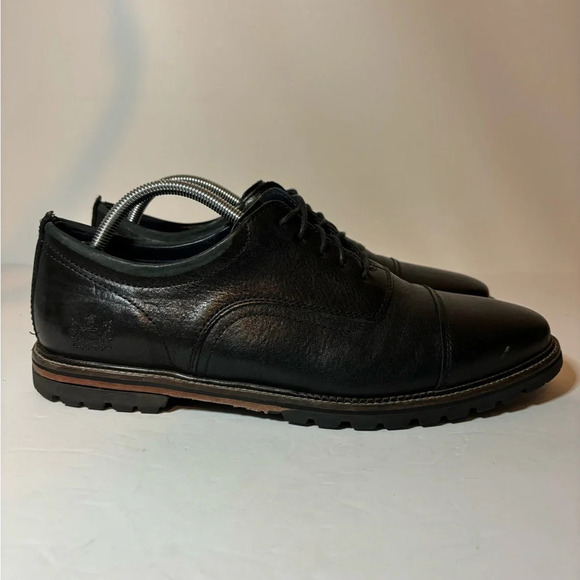 Cole Haan Richardson Grand Cap Toe Derby Black Leather Mens Size 10.5 M C28332 - Picture 1 of 9